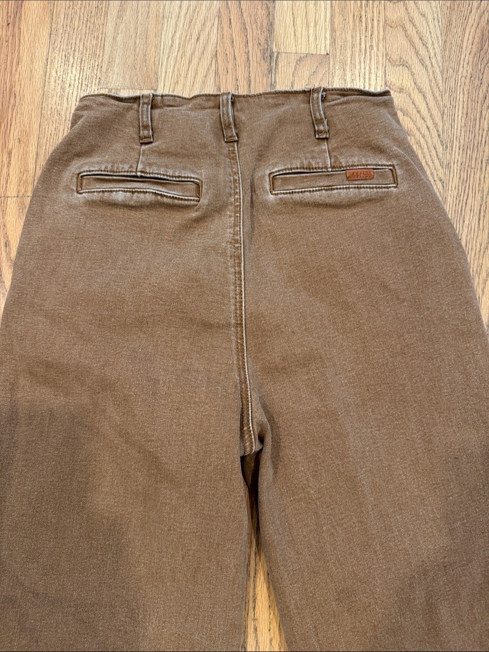 Sidefeel High-Waist Wide Leg Pants in Brown Size: 6 - Picture 11 of 11